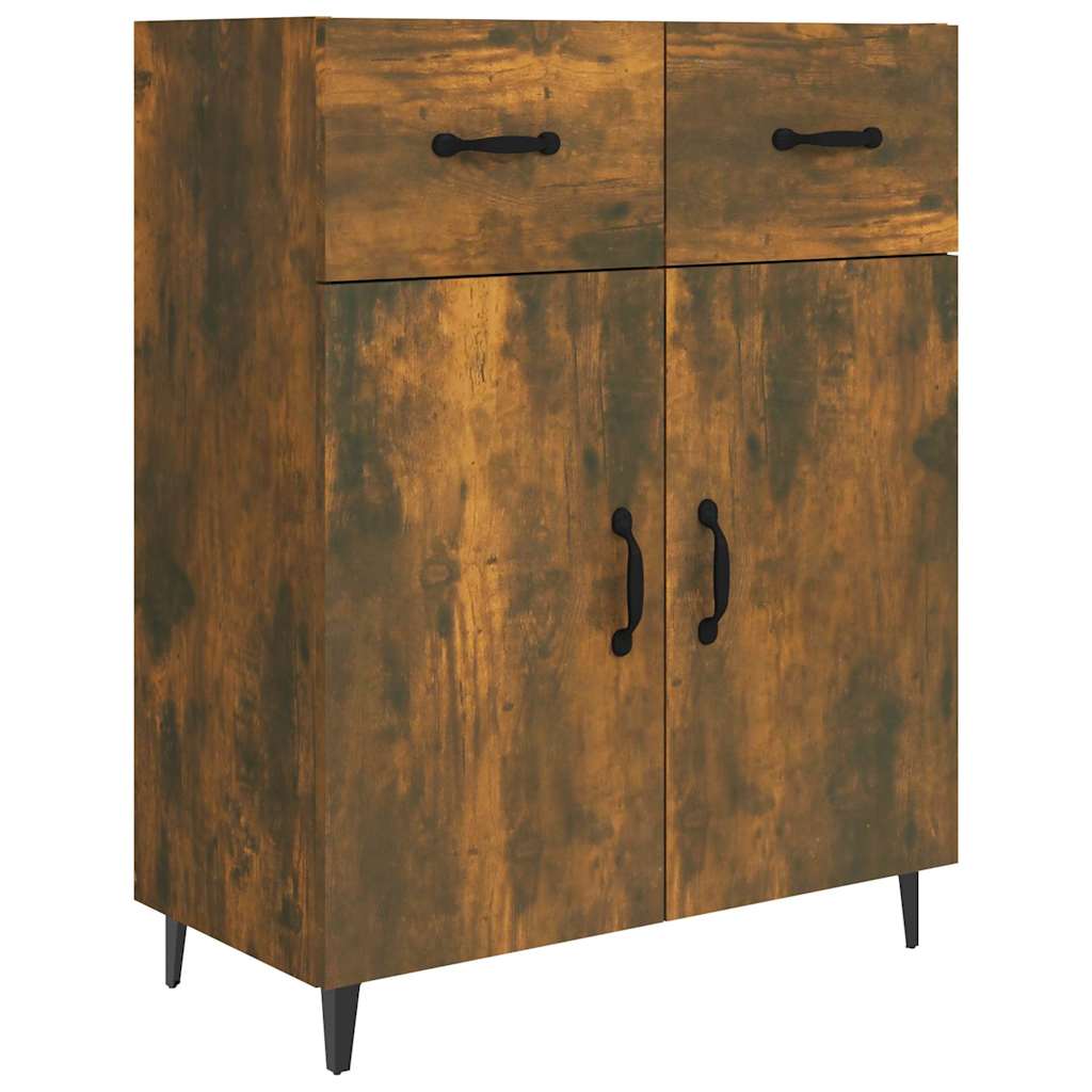 Sideboard Smoked Oak 69,5x34x90 cm Engineered Wood