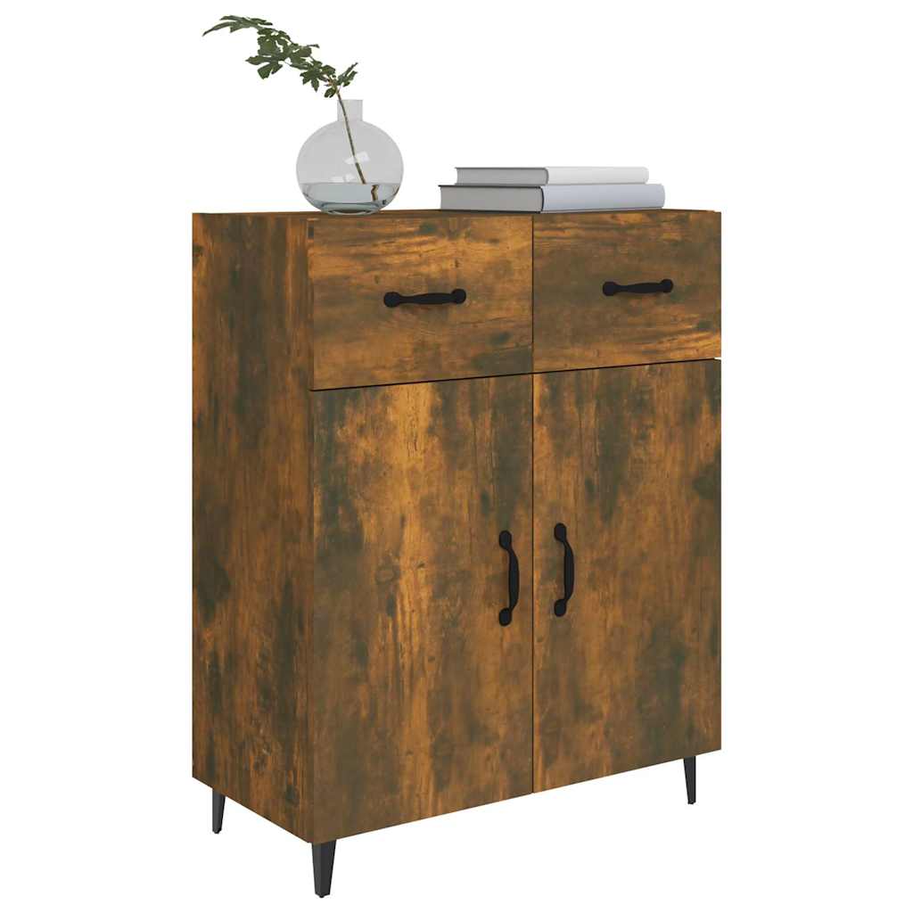 Sideboard Smoked Oak 69,5x34x90 cm Engineered Wood