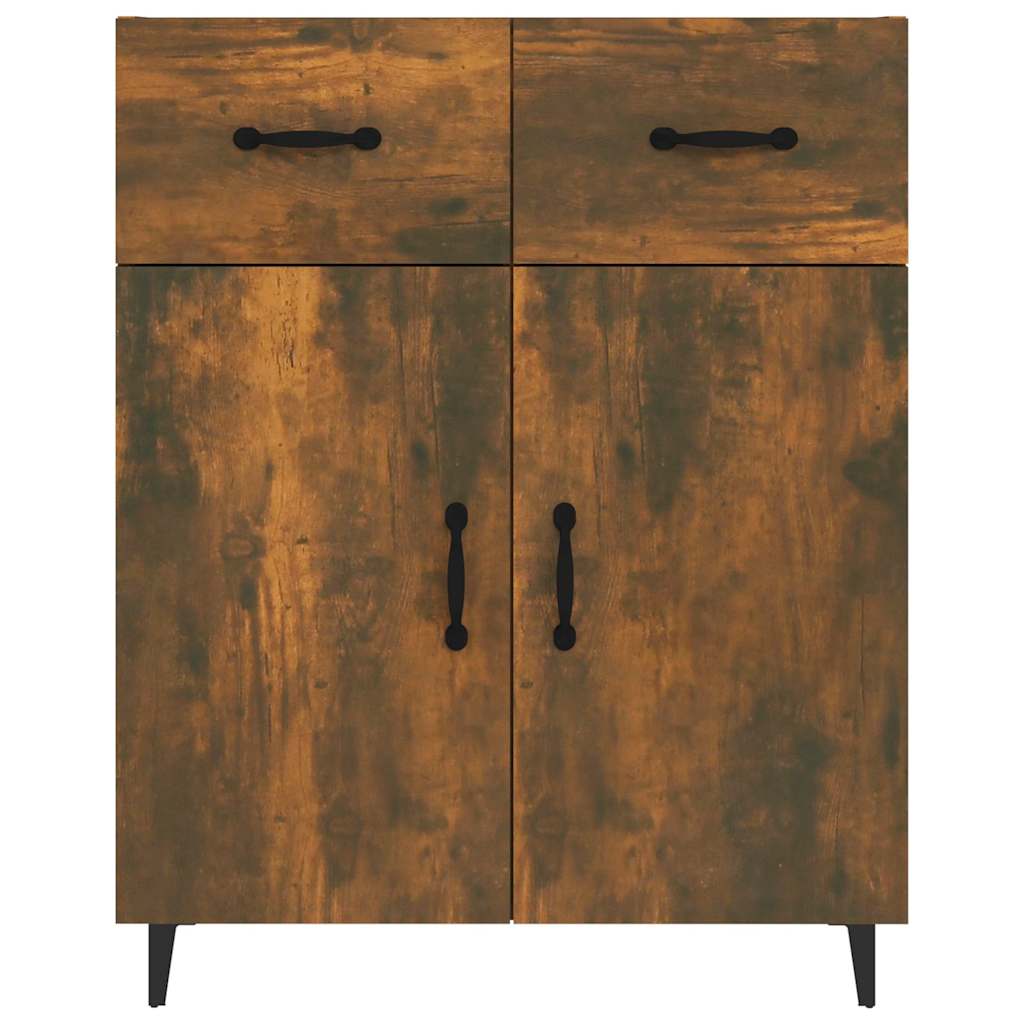 Sideboard Smoked Oak 69,5x34x90 cm Engineered Wood