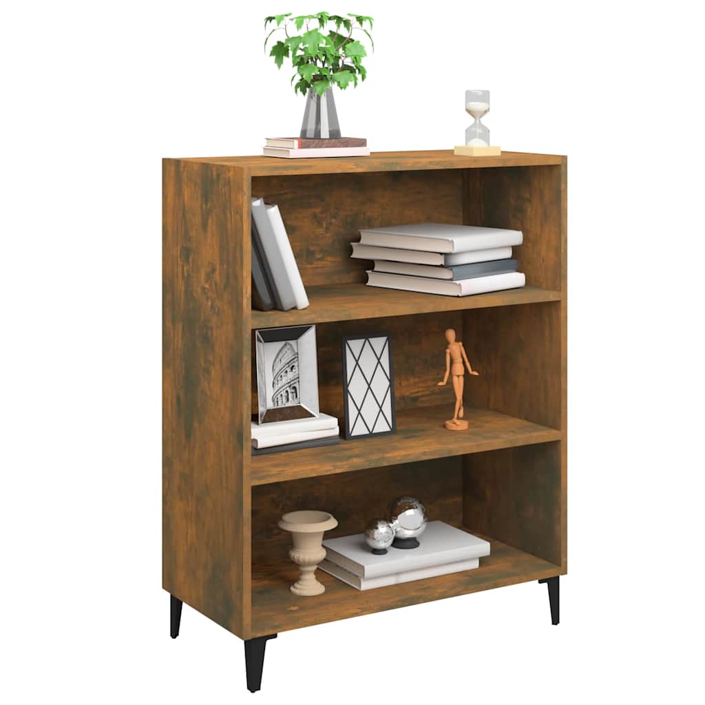 Sideboard Smoked Oak 69,5x32,5x90 cm Engineered Wood