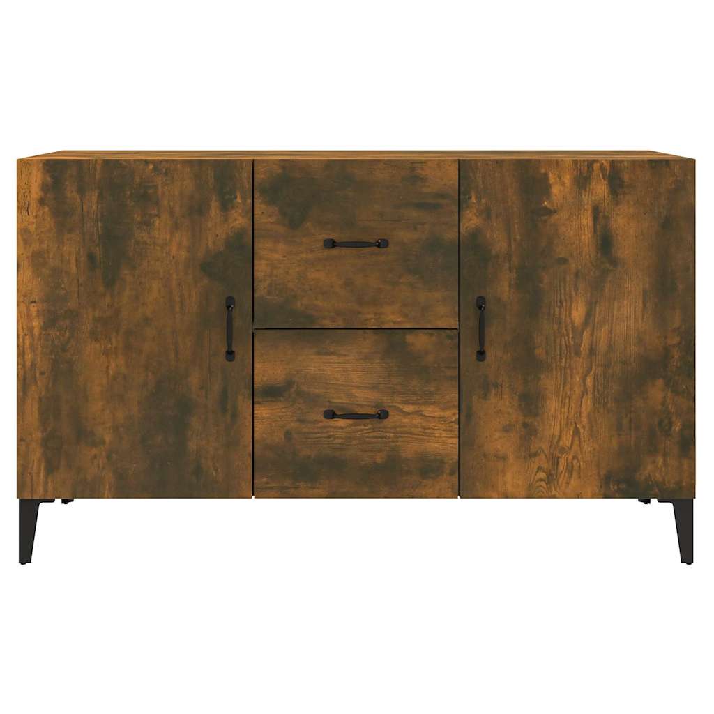 Sideboard Smoked Oak 100x36x60 cm Engineered Wood