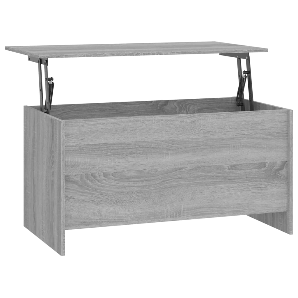 Coffee Table Grey Sonoma 102x55,5x52,5 cm Engineered Wood