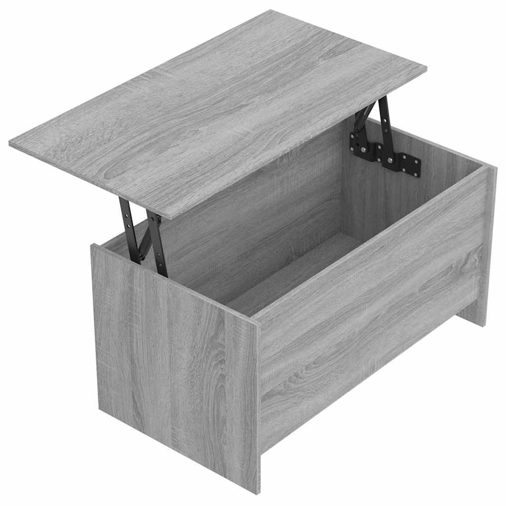 Coffee Table Grey Sonoma 102x55,5x52,5 cm Engineered Wood