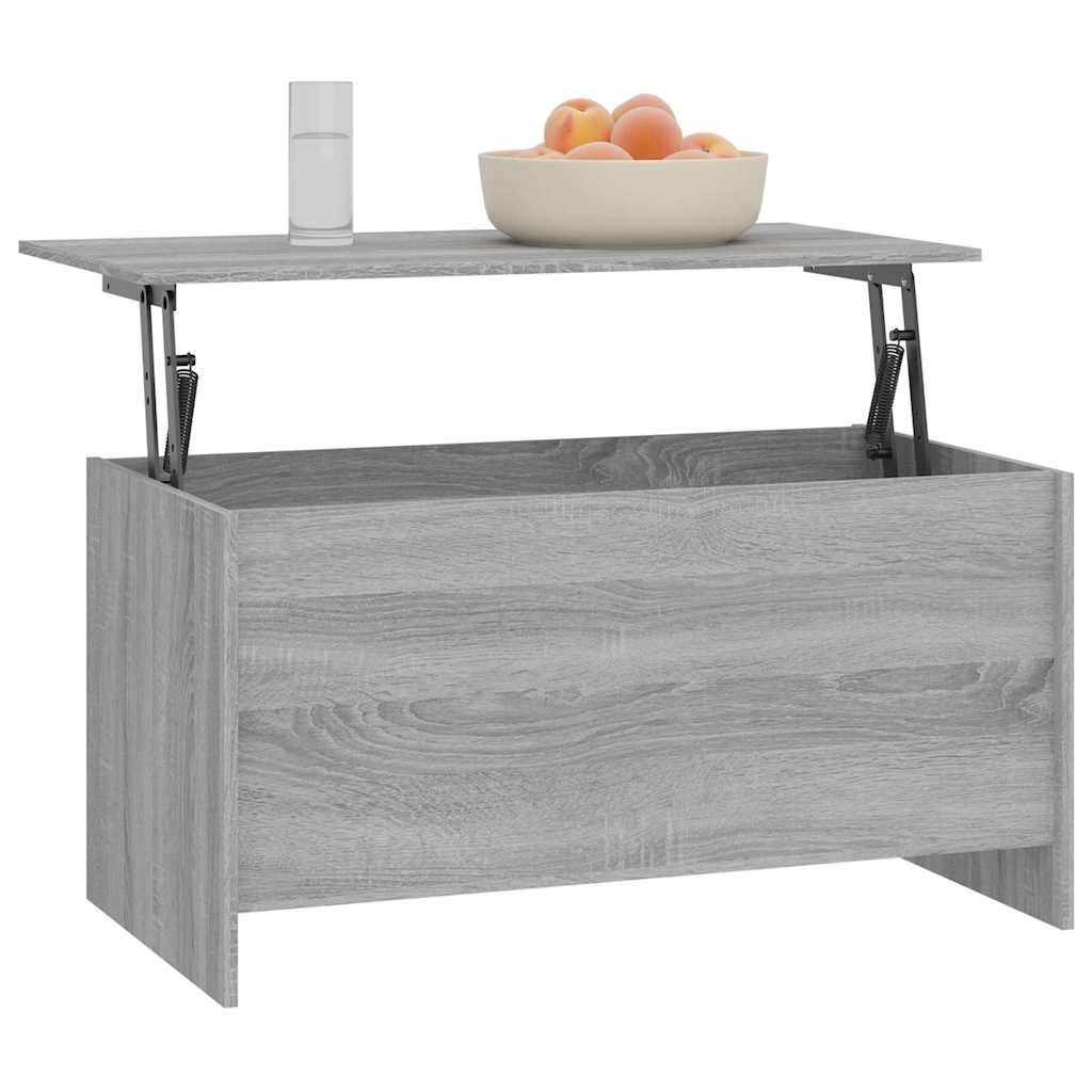 Coffee Table Grey Sonoma 102x55,5x52,5 cm Engineered Wood