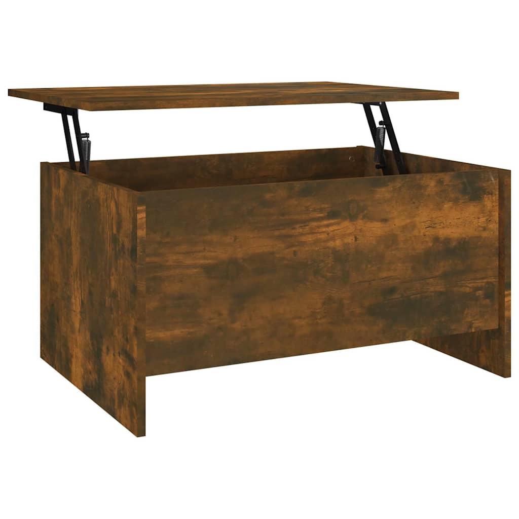 Coffee Table Smoked Oak 80x55,5x41,5 cm Engineered Wood