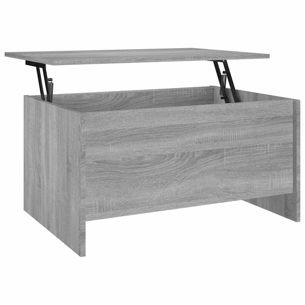 Coffee Table Grey Sonoma 80x55,5x41,5 cm Engineered Wood