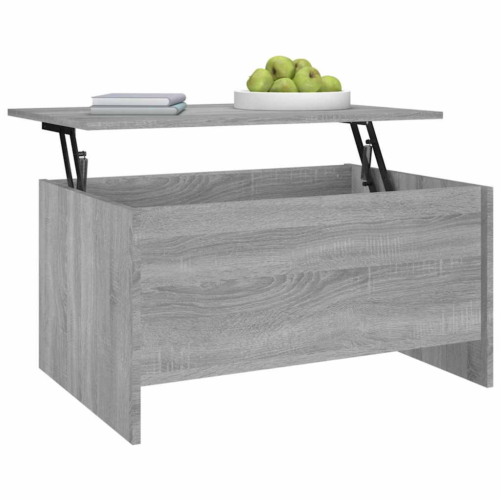 Coffee Table Grey Sonoma 80x55,5x41,5 cm Engineered Wood