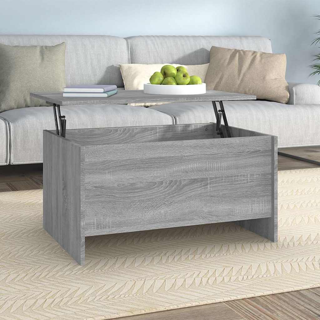 Coffee Table Grey Sonoma 80x55,5x41,5 cm Engineered Wood