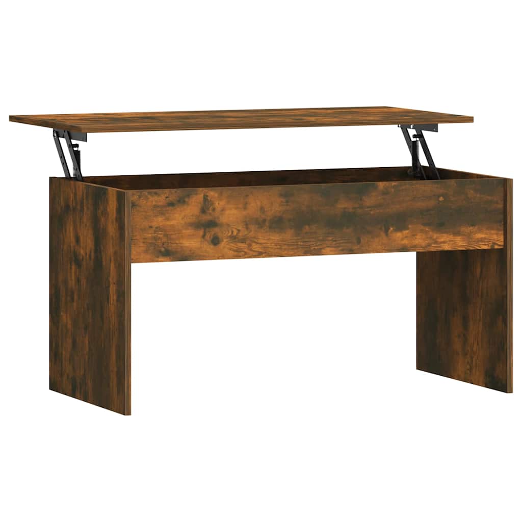 Coffee Table Smoked Oak 102x50,5x52,5 cm Engineered Wood