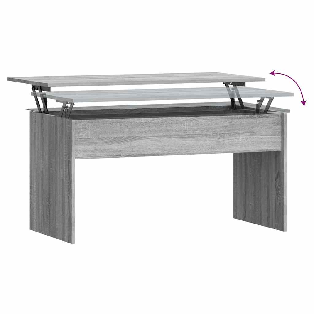 Coffee Table Grey Sonoma 102x50,5x52,5 cm Engineered Wood