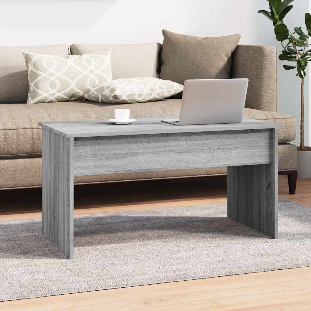 Coffee Table Grey Sonoma 102x50,5x52,5 cm Engineered Wood