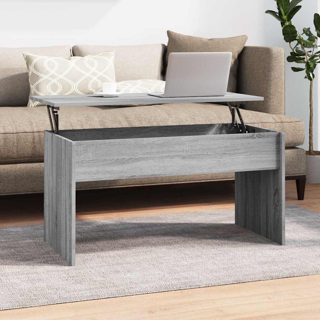 Coffee Table Grey Sonoma 102x50,5x52,5 cm Engineered Wood