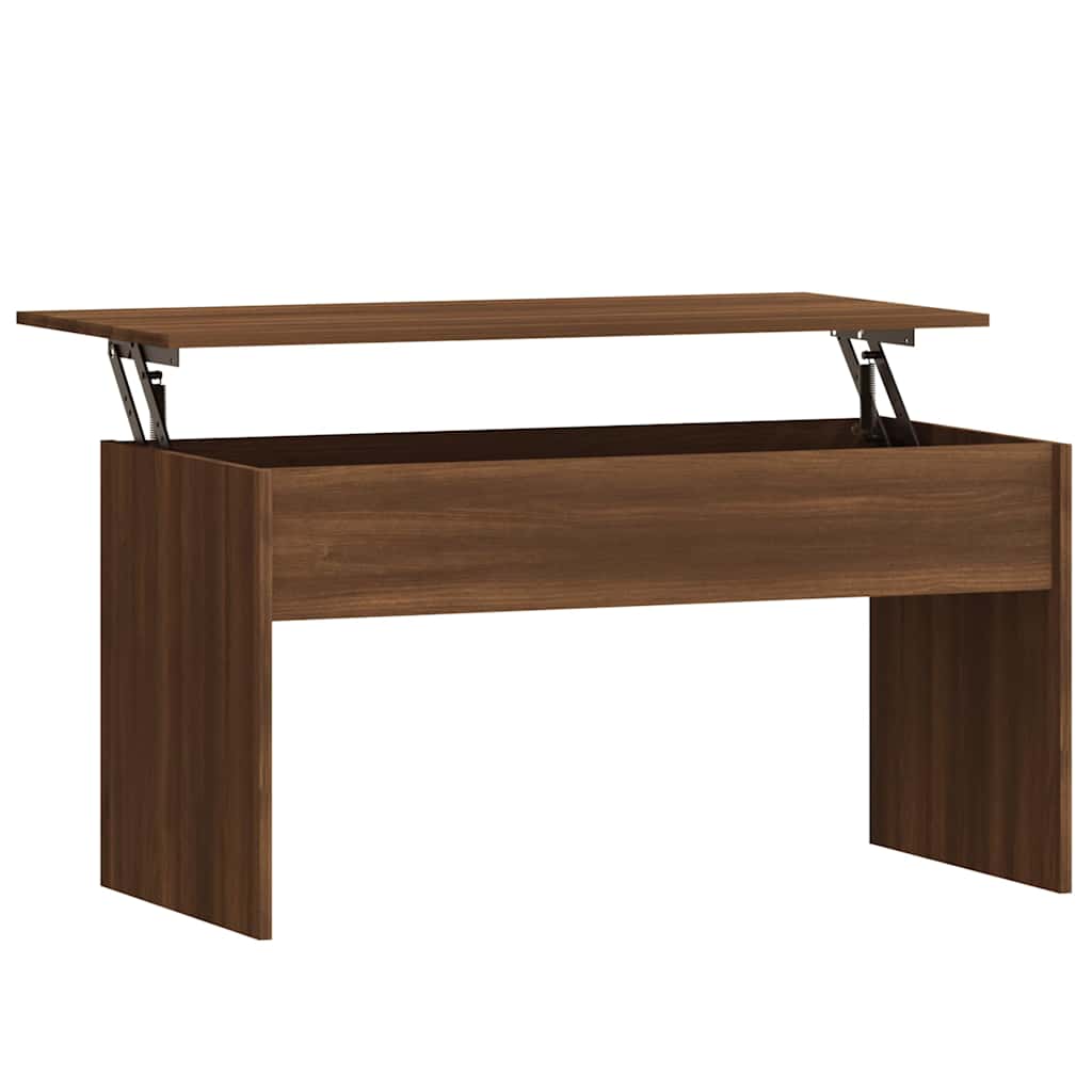 Coffee Table Brown Oak 102x50,5x52,5 cm Engineered Wood
