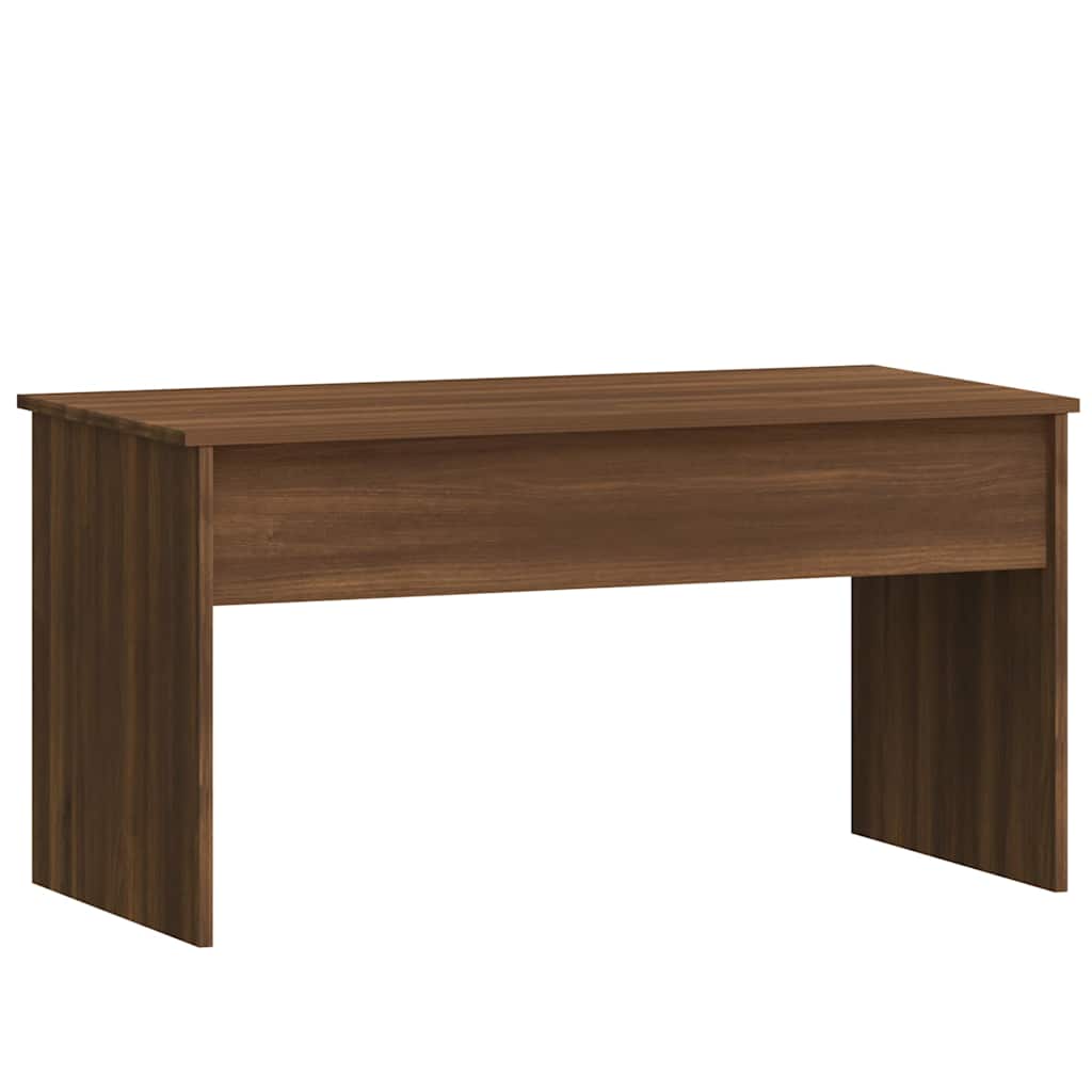 Coffee Table Brown Oak 102x50,5x52,5 cm Engineered Wood