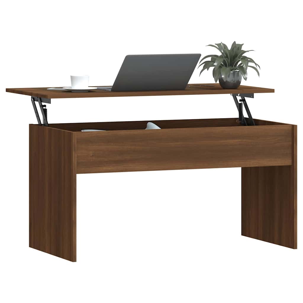 Coffee Table Brown Oak 102x50,5x52,5 cm Engineered Wood