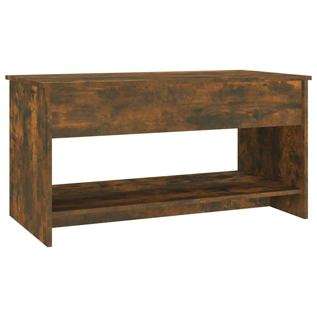 Coffee Table Smoked Oak 102x50x52,5 cm Engineered Wood