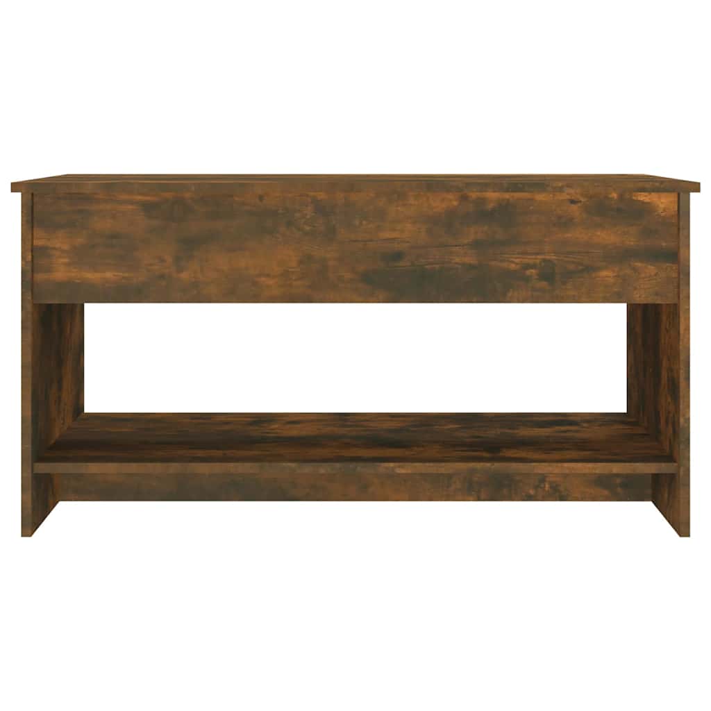 Coffee Table Smoked Oak 102x50x52,5 cm Engineered Wood