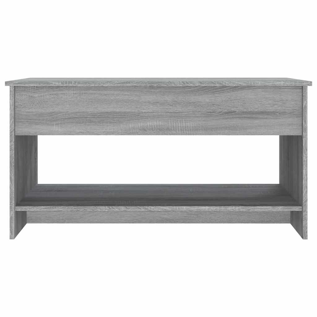 Coffee Table Grey Sonoma 102x50x52,5 cm Engineered Wood