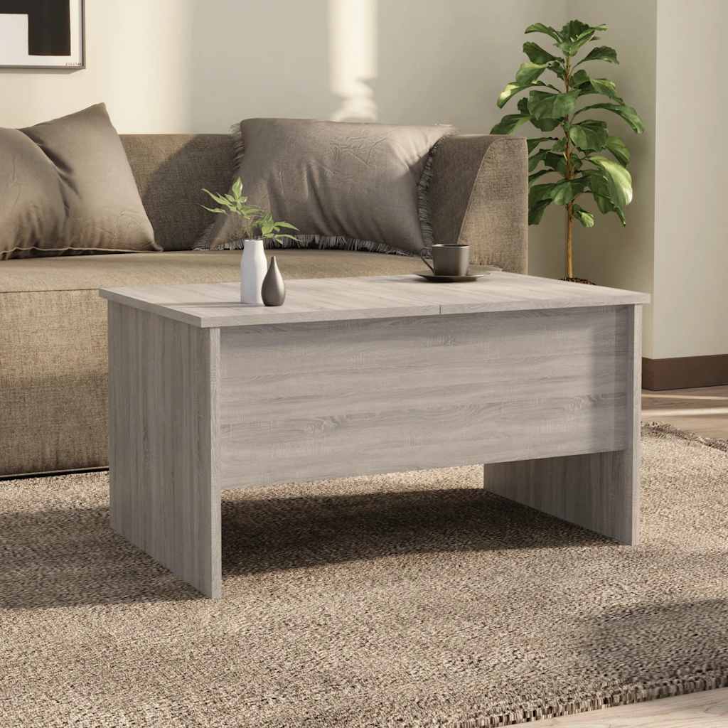 Coffee Table Grey Sonoma 80x50x42,5 cm Engineered Wood