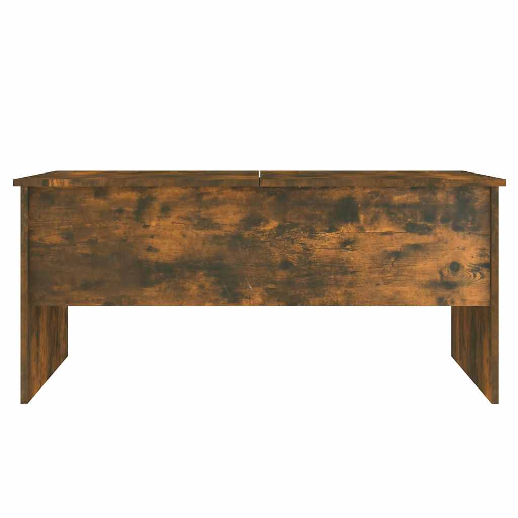 Coffee Table Smoked Oak 102x50,5x46,5 cm Engineered Wood