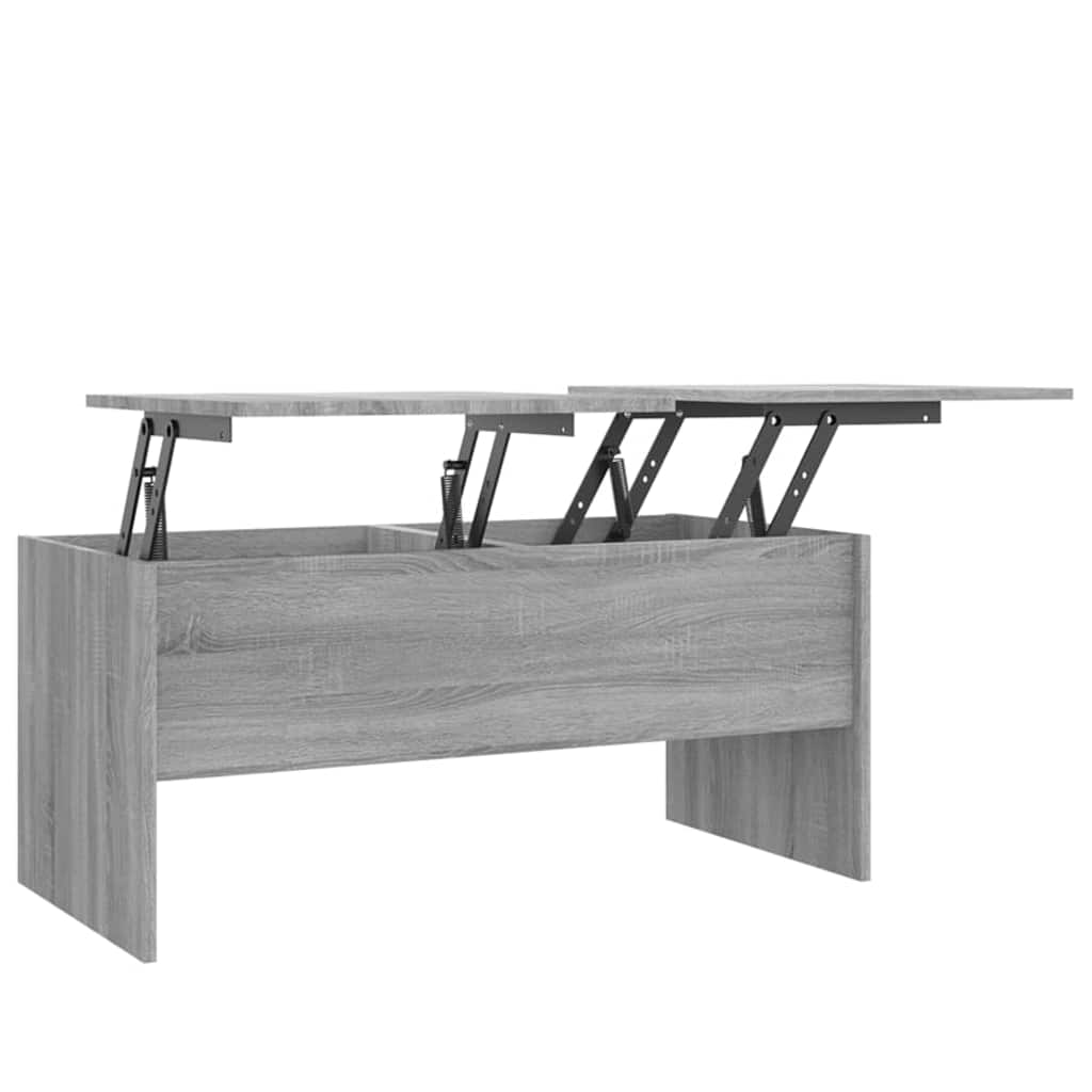 Coffee Table Grey Sonoma 102x50,5x46,5 cm Engineered Wood