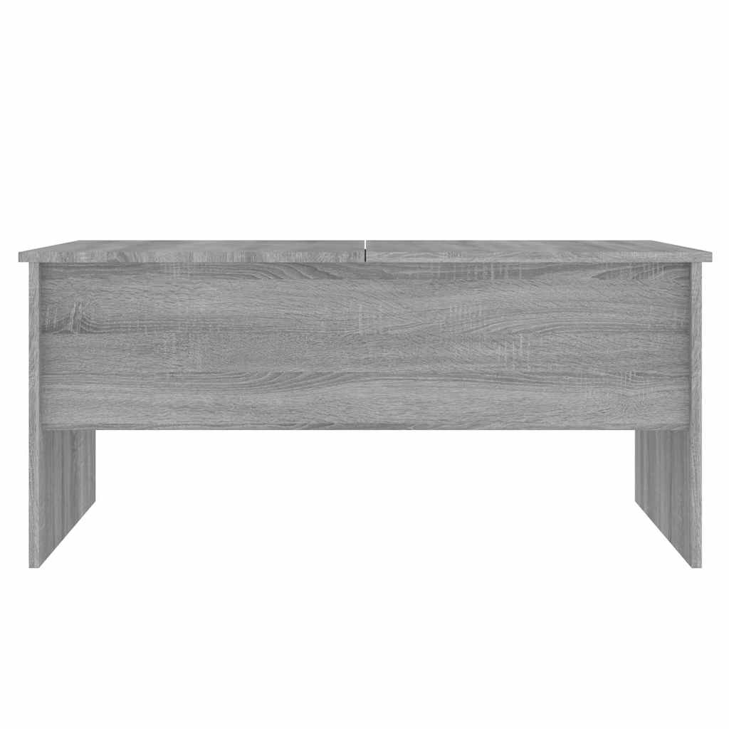 Coffee Table Grey Sonoma 102x50,5x46,5 cm Engineered Wood