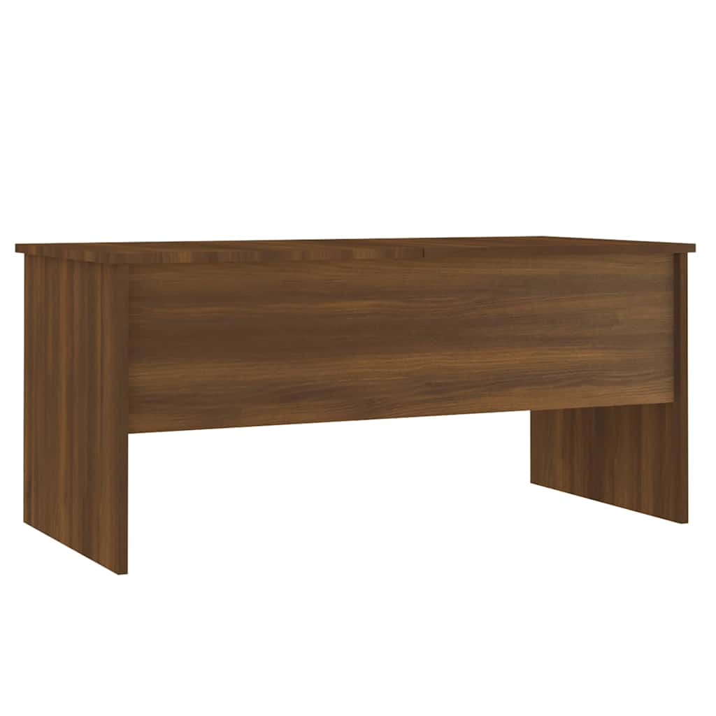 Coffee Table Brown Oak 102x50,5x46,5 cm Engineered Wood