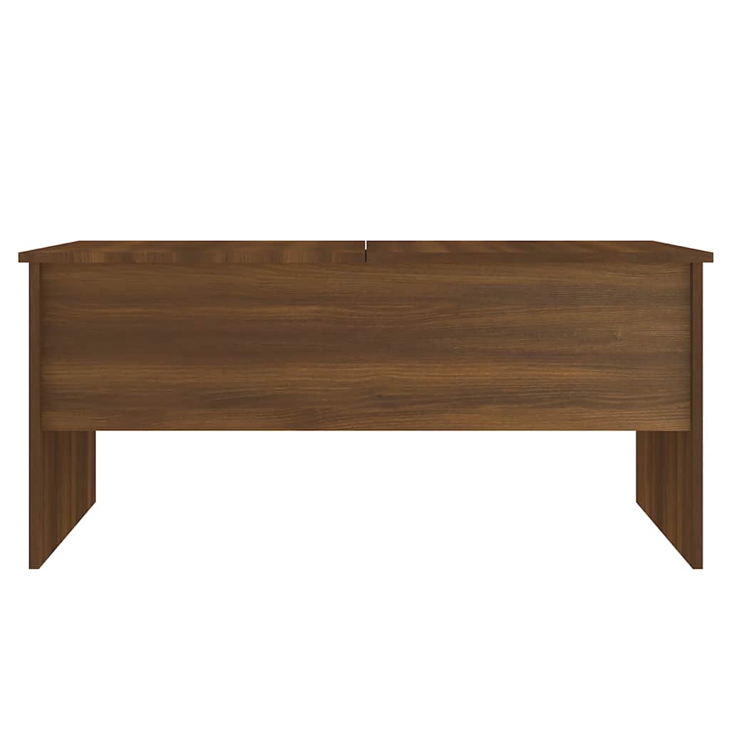 Coffee Table Brown Oak 102x50,5x46,5 cm Engineered Wood