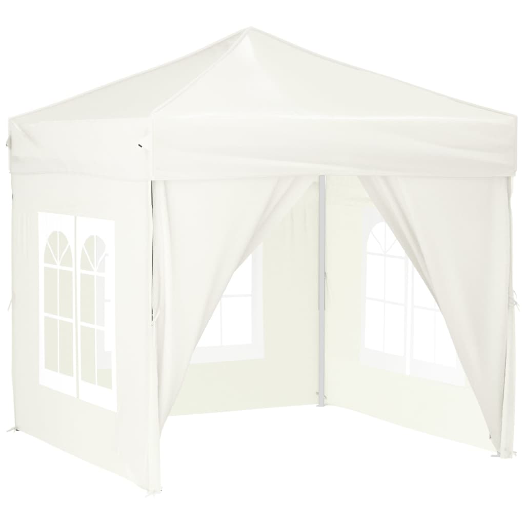 Opvouwbare Partytent met Zijwanden Creme 2x2m