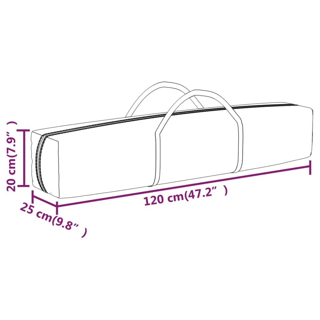 vidaXL Folding Party Tent with Sidewalls Cream 2x2 m