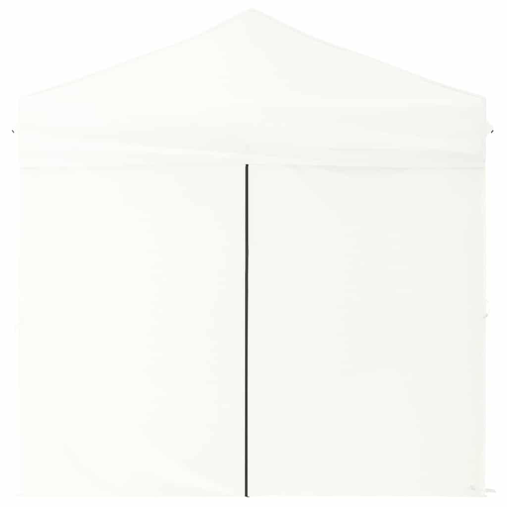 Folding Party Tent with Sidewalls White 2x2 m