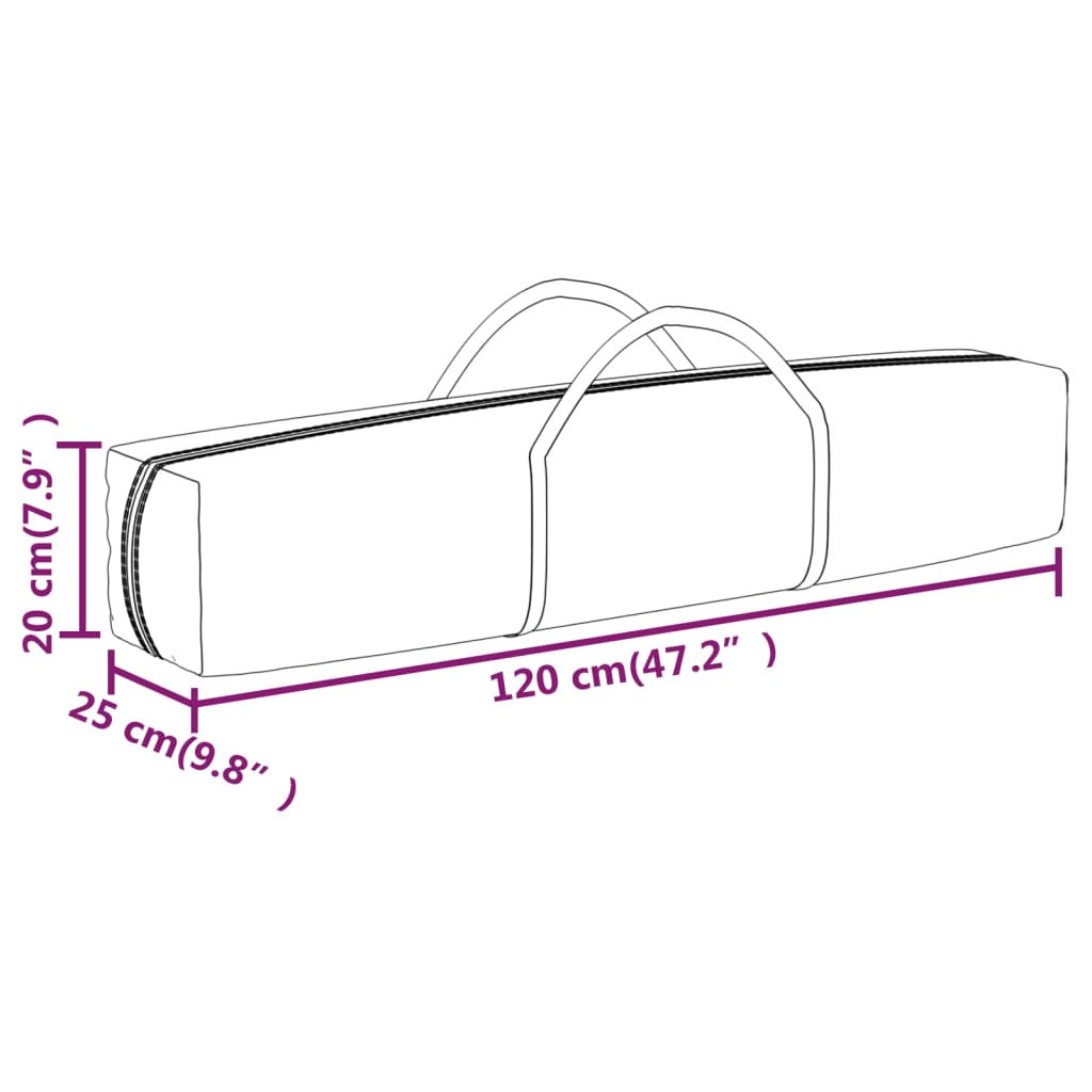 vidaXL Folding Party Tent with Sidewalls White 3x3 m