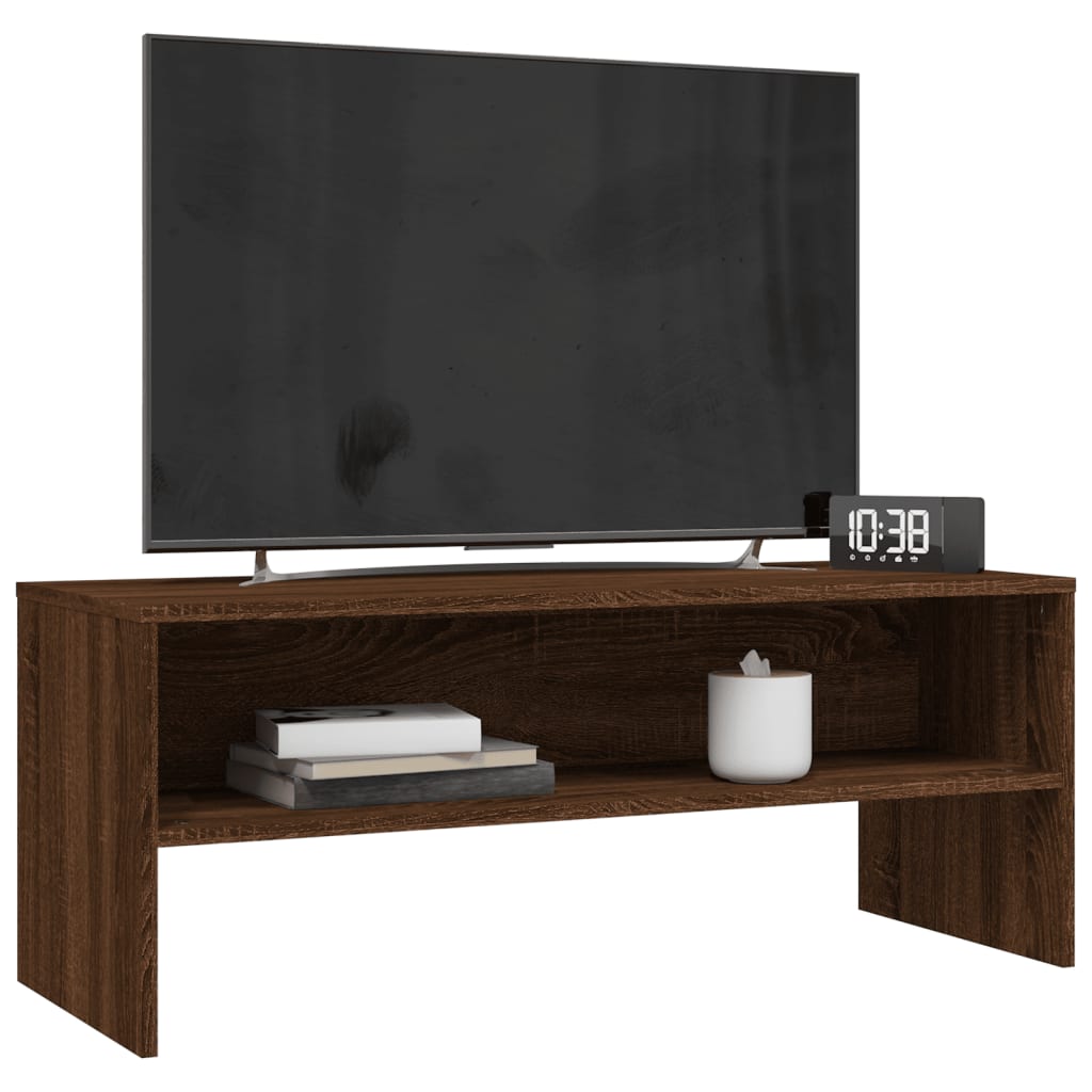 vidaXL TV Cabinet Brown Oak 100x40x40 cm Engineered Wood