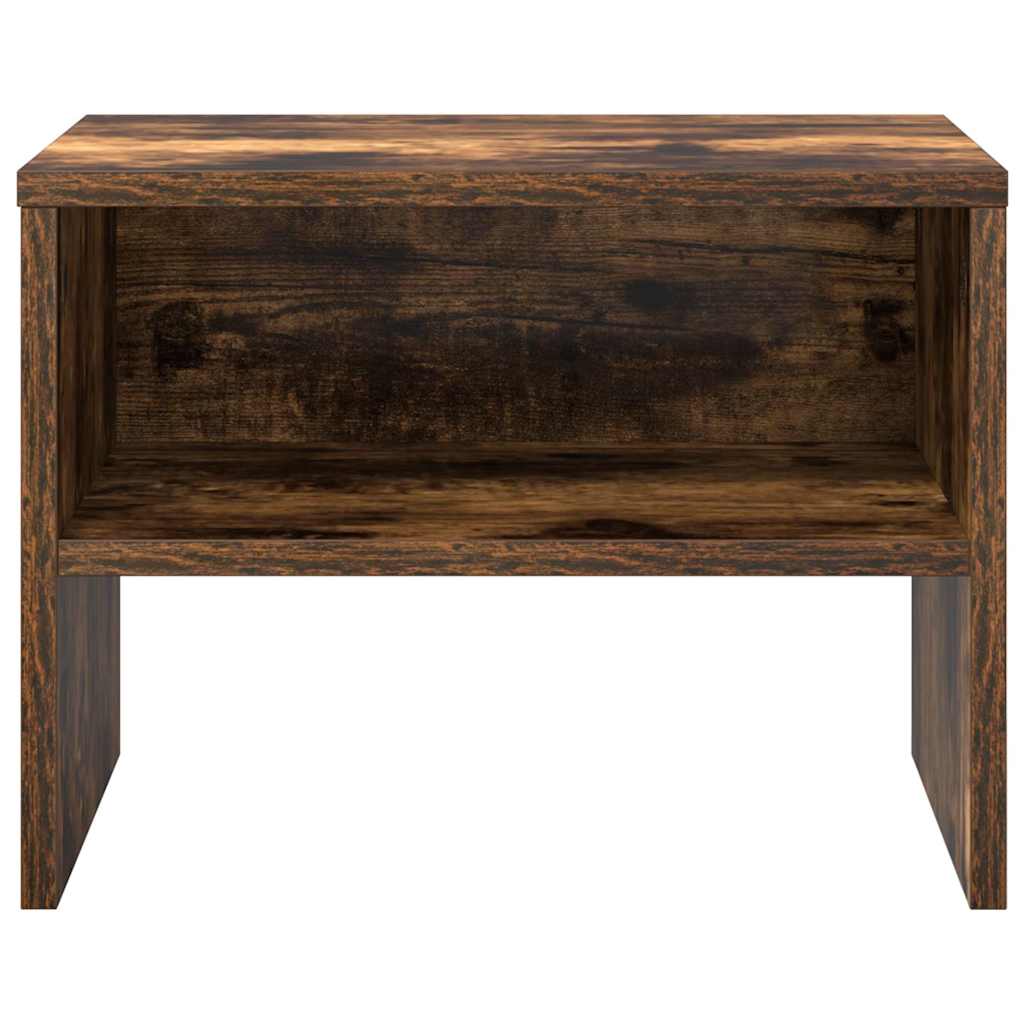 Bedside Cabinet Smoked Oak 40x30x30 cm Engineered Wood
