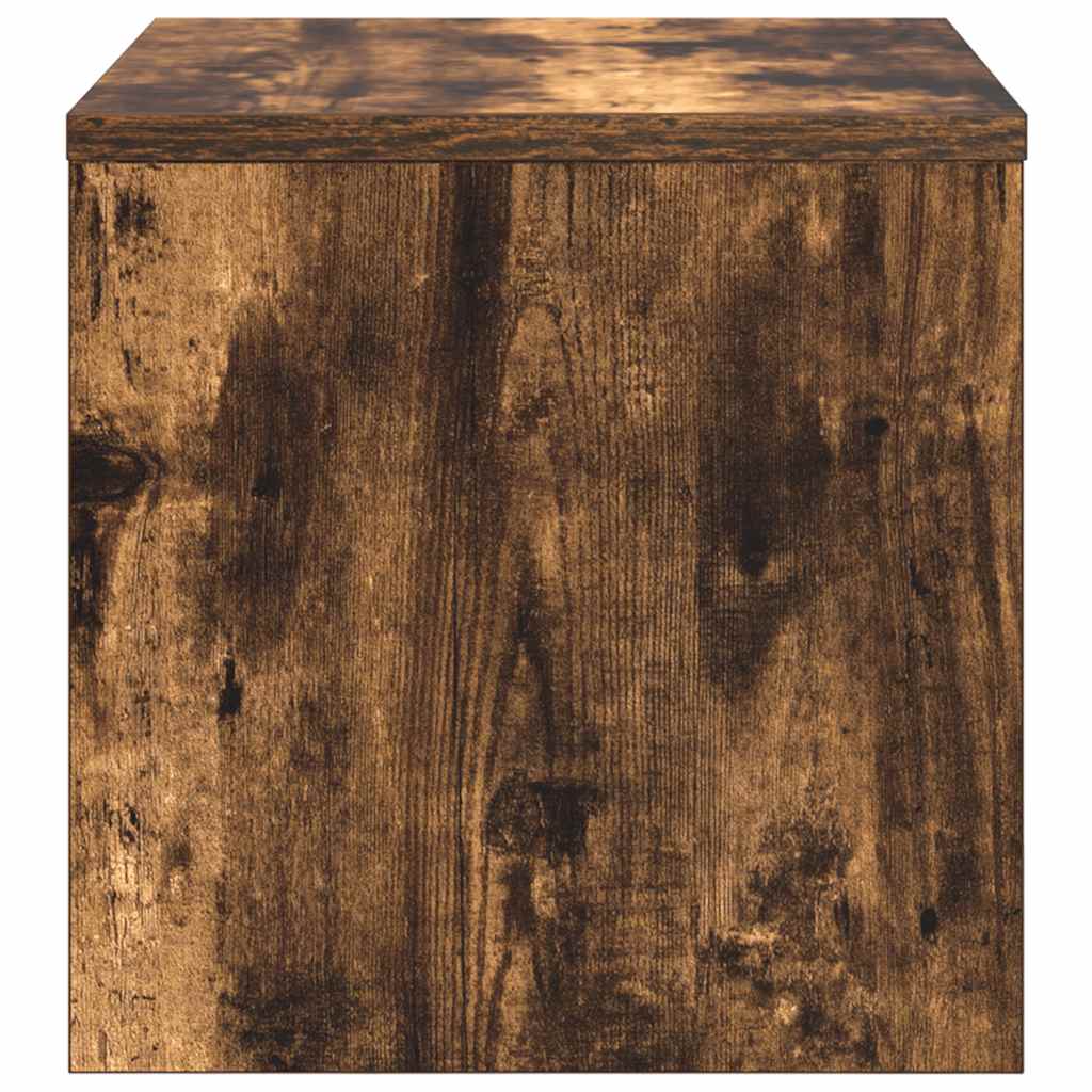 Bedside Cabinet Smoked Oak 40x30x30 cm Engineered Wood