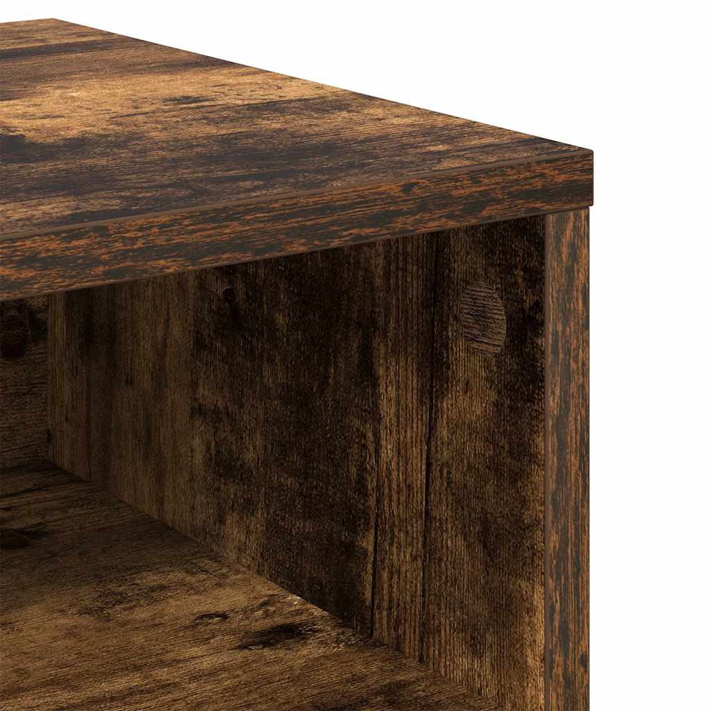 Bedside Cabinet Smoked Oak 40x30x30 cm Engineered Wood