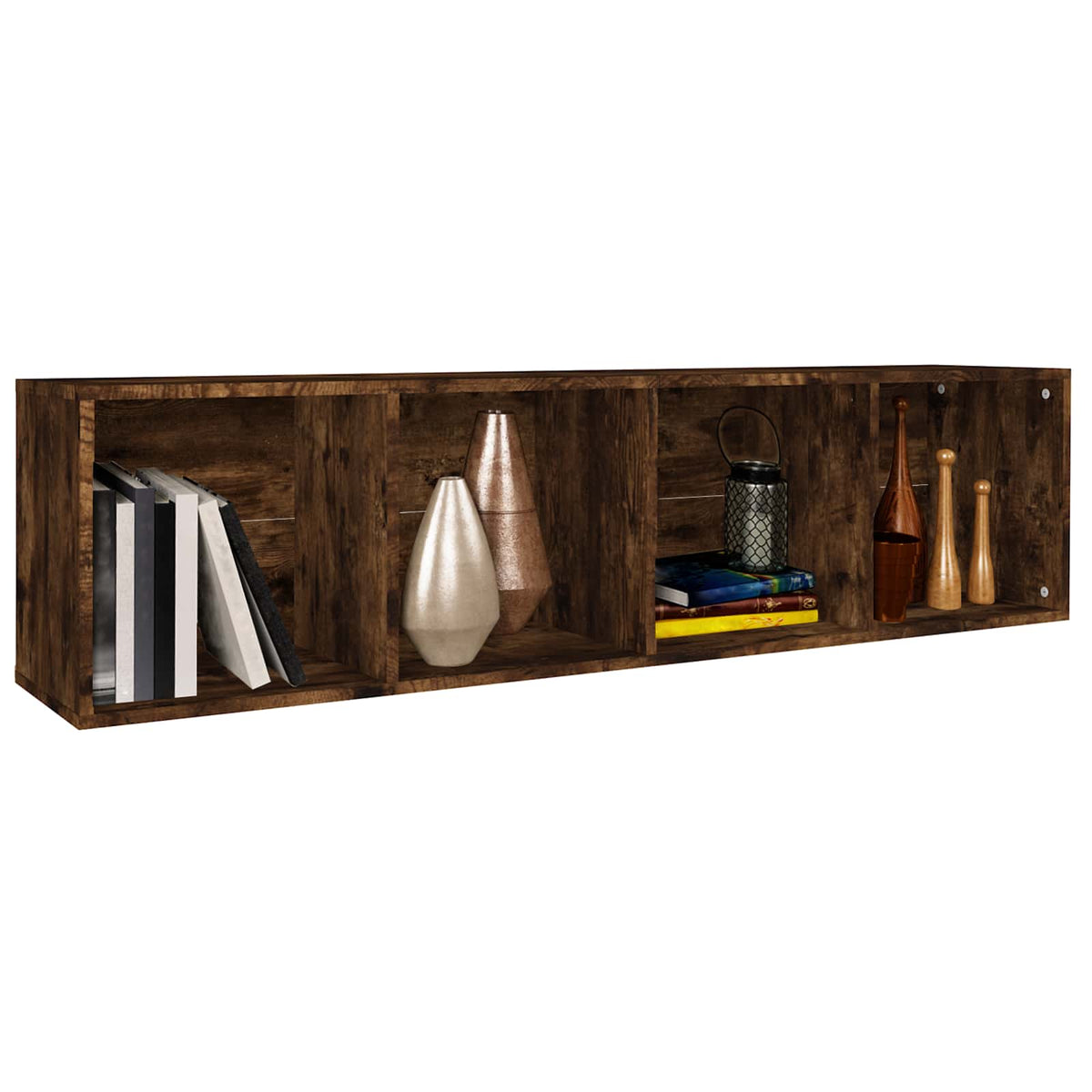 Book Cabinet/TV Cabinet Smoked Oak 36x30x143 cm Engineered Wood