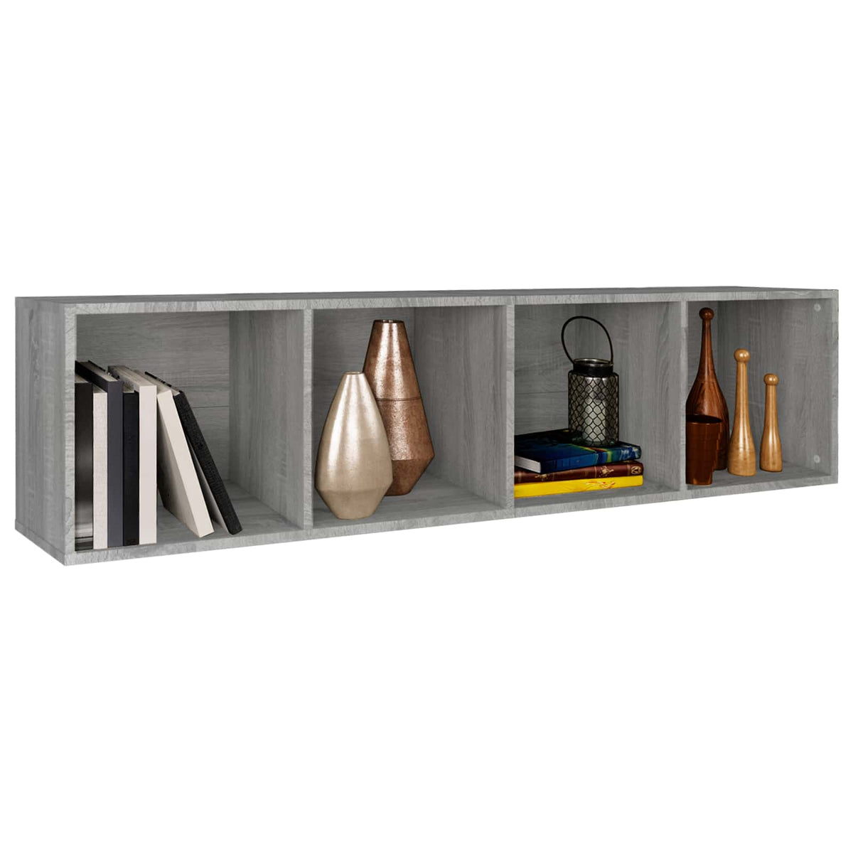 Book Cabinet/TV Cabinet Grey Sonoma 36x30x143cm Engineered Wood