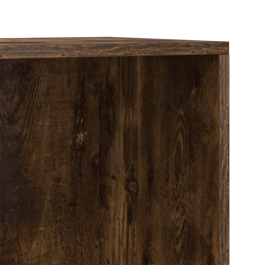 Book Cabinet/Sideboard Smoked Oak 66x30x130 cm Engineered Wood
