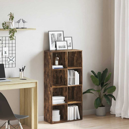 Book Cabinet/Sideboard Smoked Oak 66x30x130 cm Engineered Wood