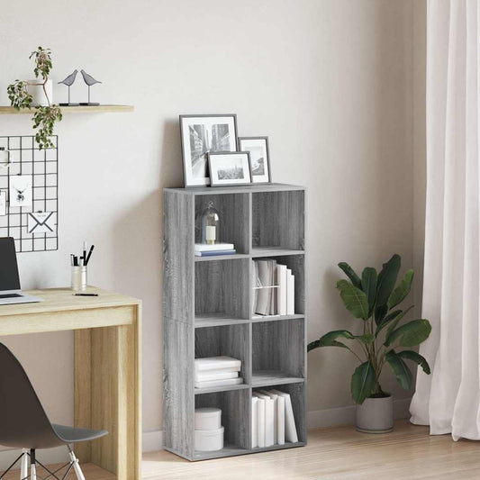 Book Cabinet/Sideboard Grey Sonoma 66x30x130 cm Engineered Wood