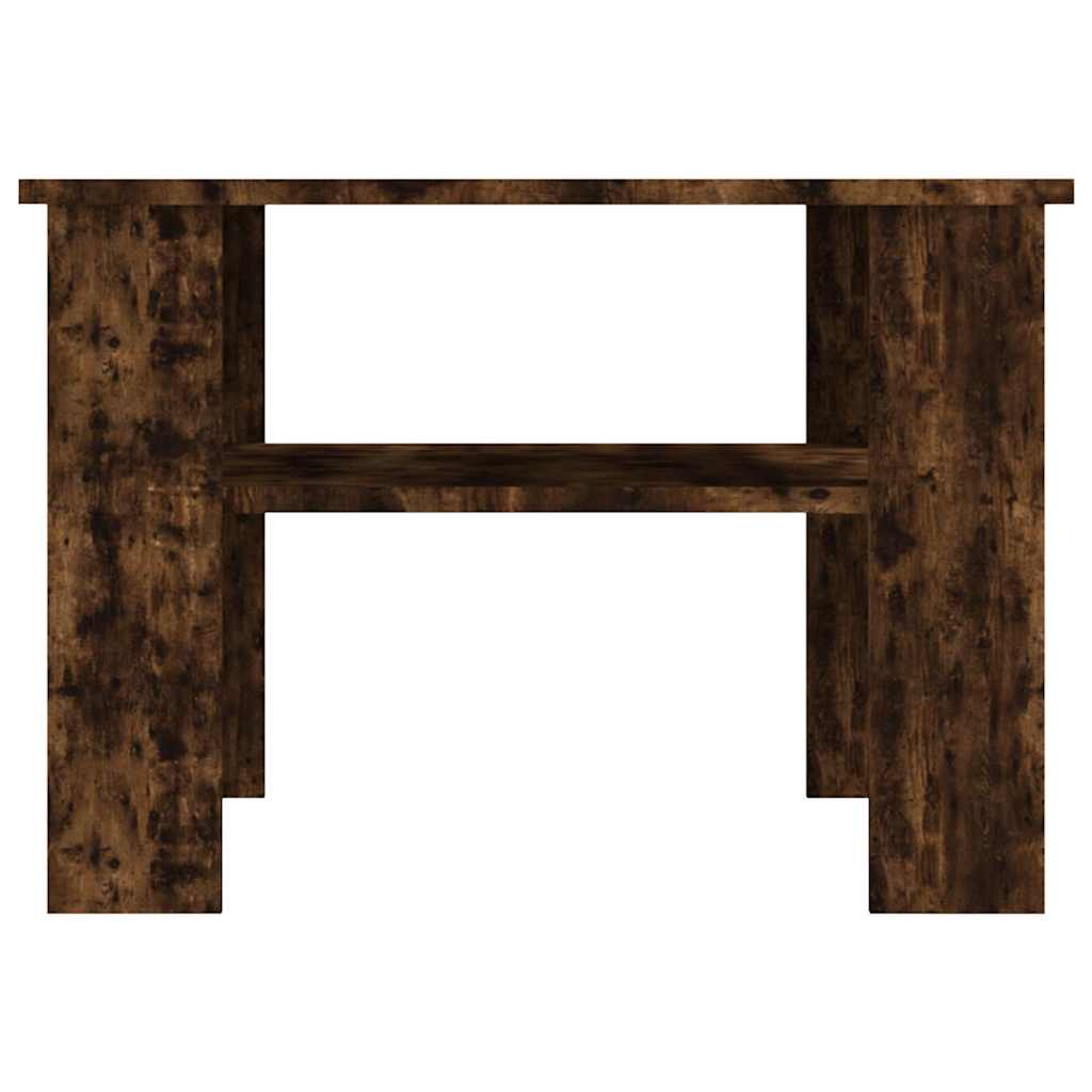 Coffee Table Smoked Oak 60x60x42 cm Engineered Wood