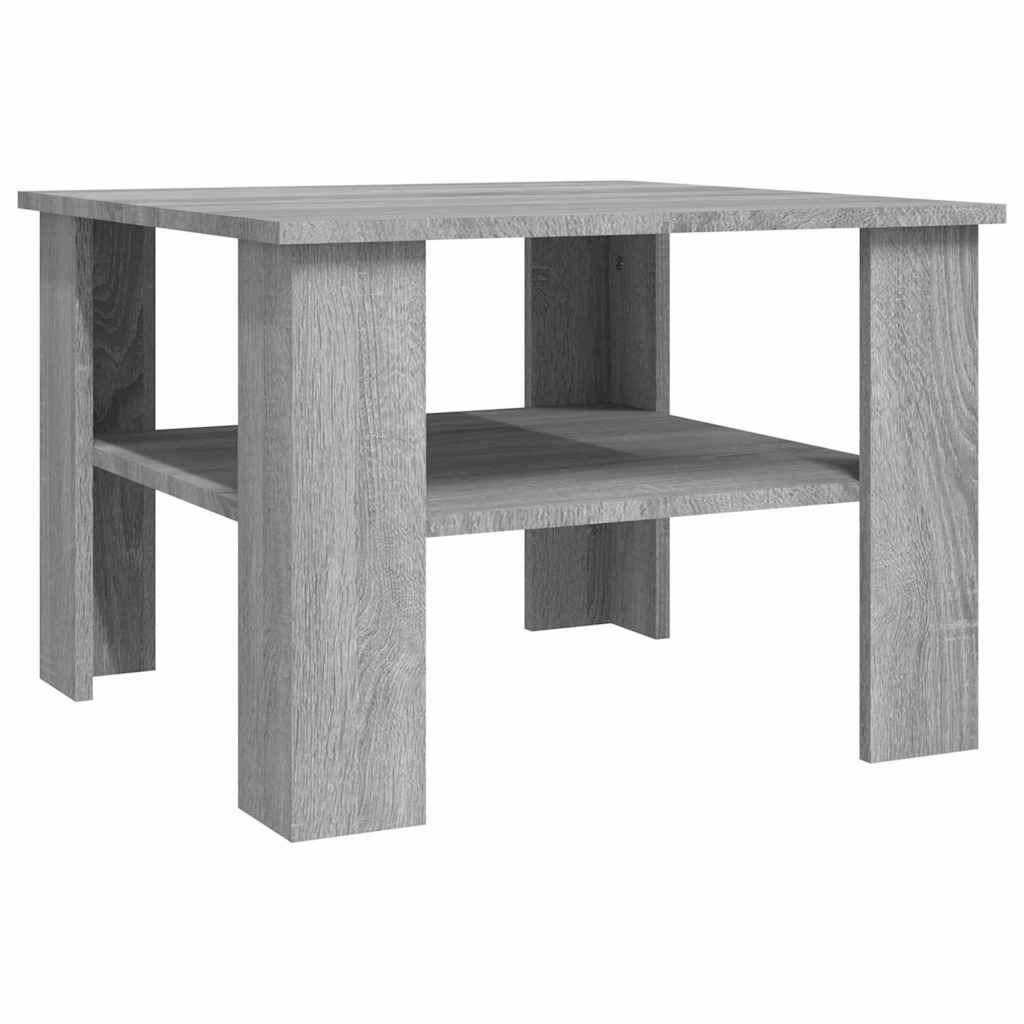 Coffee Table Grey Sonoma 60x60x42 cm Engineered Wood