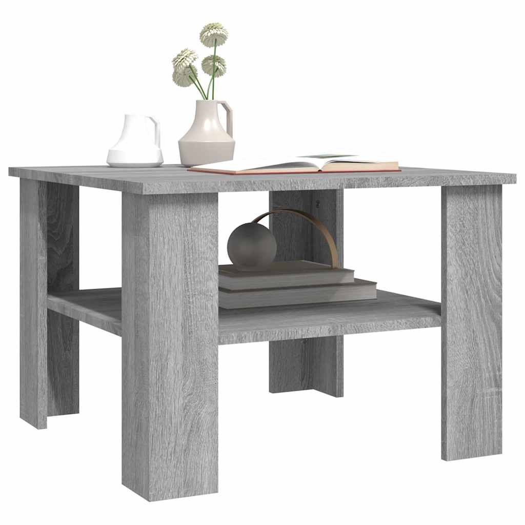 Coffee Table Grey Sonoma 60x60x42 cm Engineered Wood
