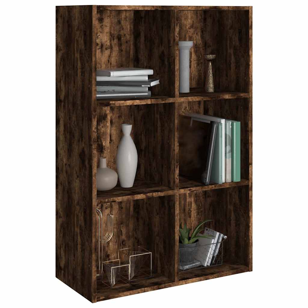 Book Cabinet/Sideboard Smoked Oak 66x30x98 cm Engineered Wood