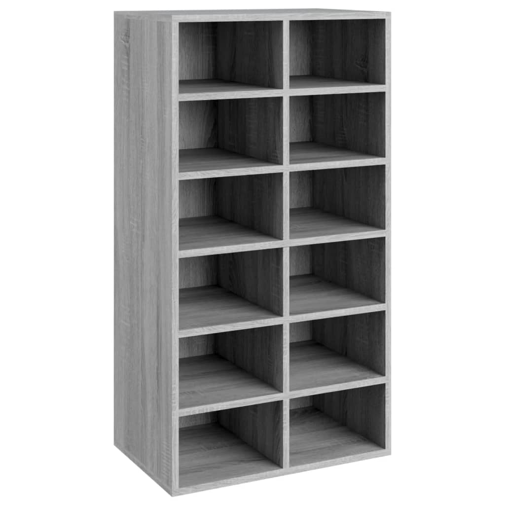 Shoe Rack Grey Sonoma 54x34x100.5 cm Engineered Wood