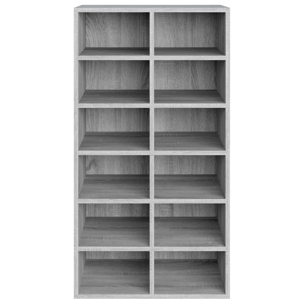 Shoe Rack Grey Sonoma 54x34x100.5 cm Engineered Wood