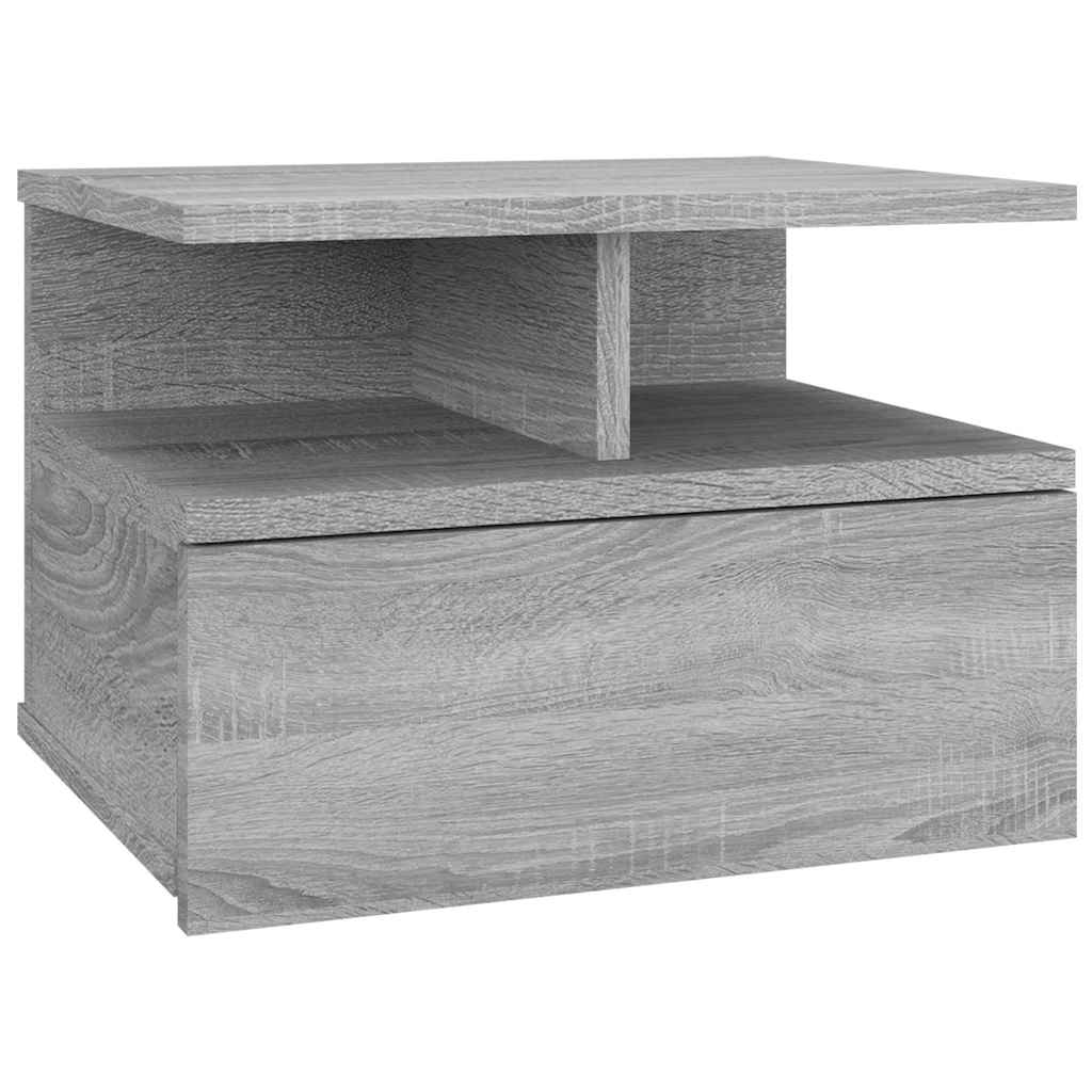 Floating Nightstand Grey Sonoma 40x31x27 cm Engineered Wood