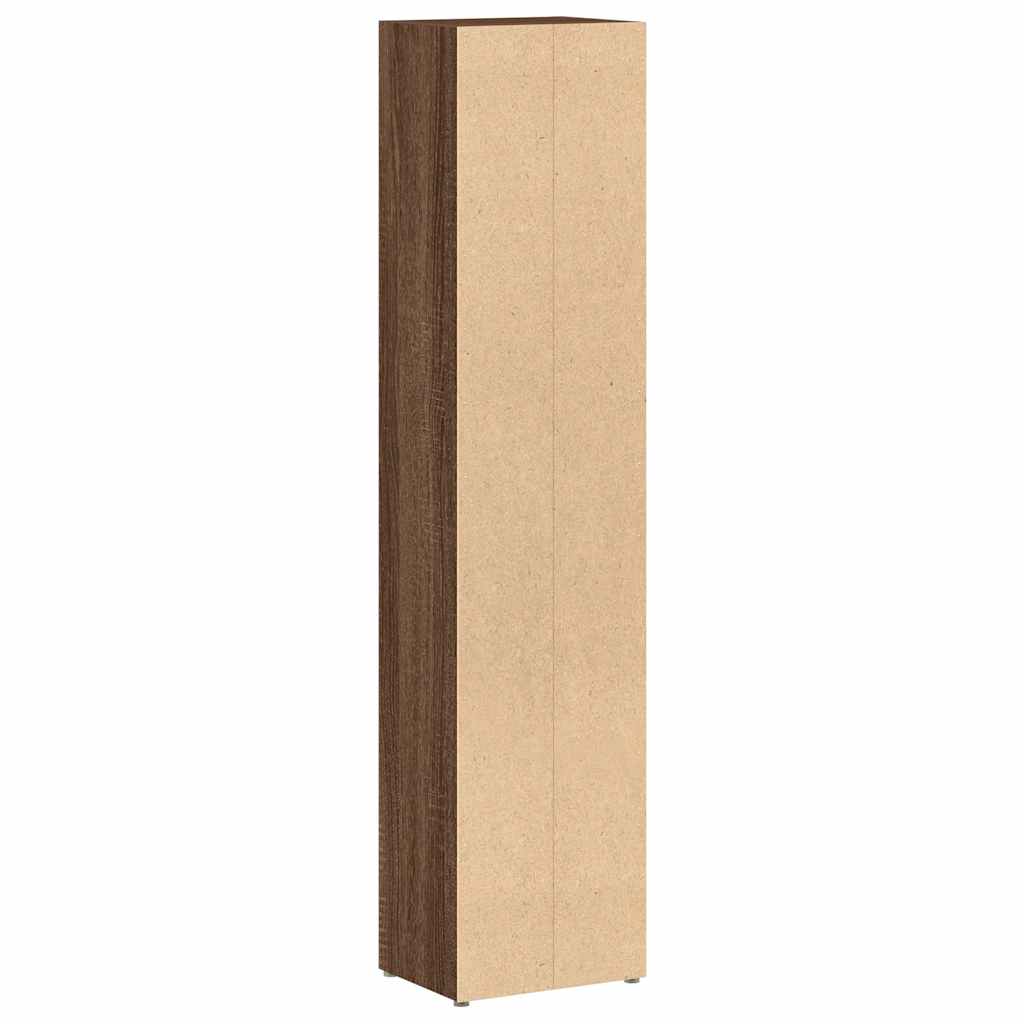 vidaXL CD Cabinets 2 pcs Brown Oak 21x16x93.5 cm Engineered Wood