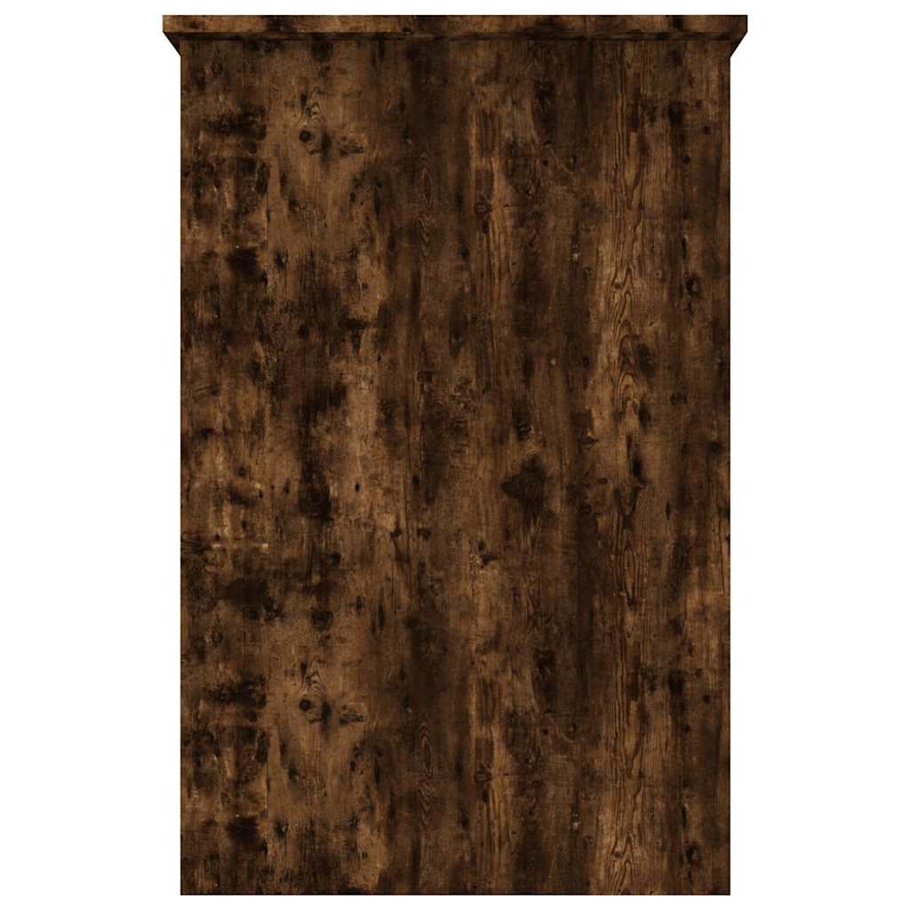 Desk Smoked Oak 100x50x76 cm Engineered Wood